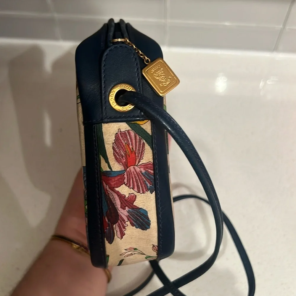 Gucci Vintage Small Flower Pattern Canvas Shoulder bag japan exclusive - Picture 4 of 10